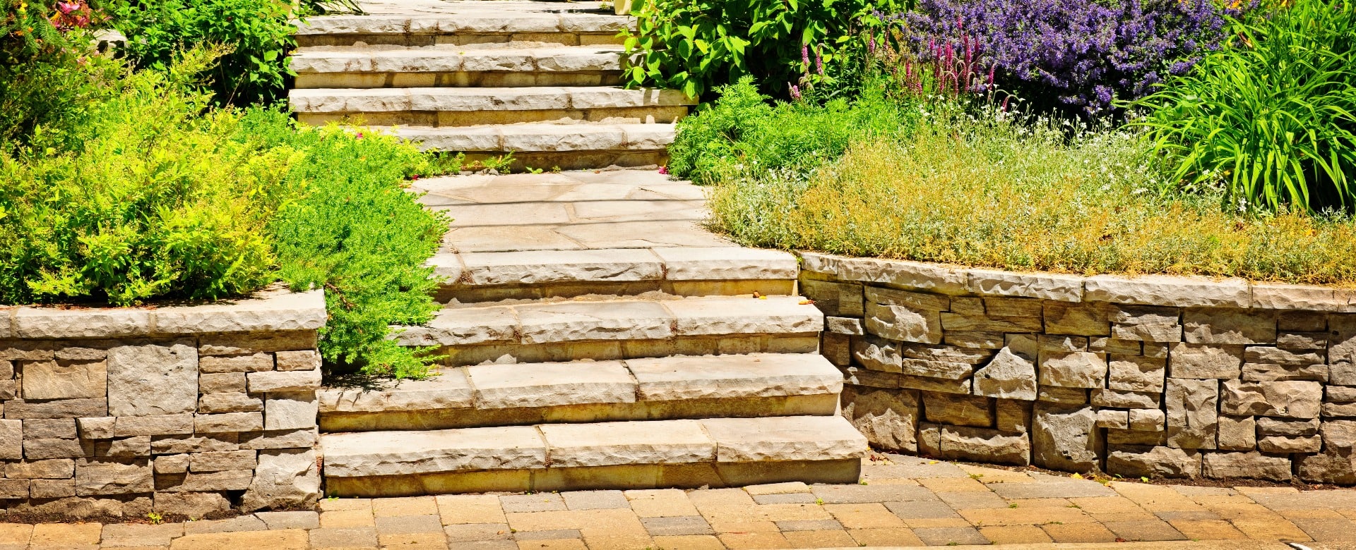 Natural stone landscaping