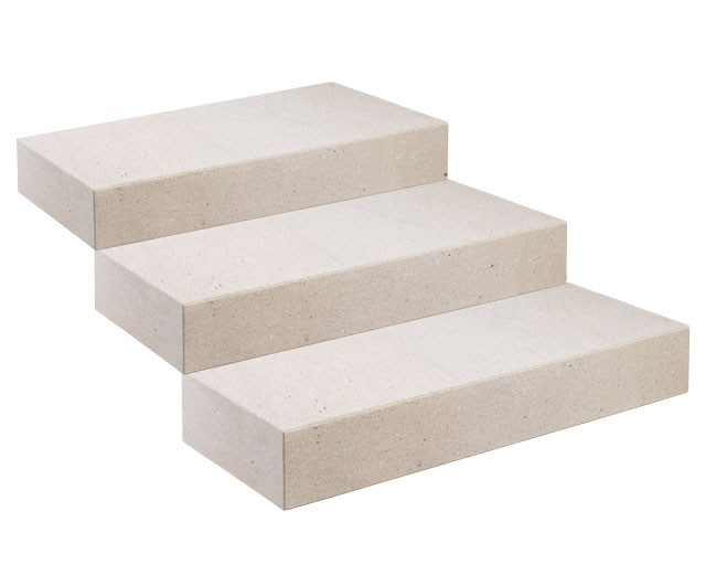 Ruhrsandstein Elegance Blockstufen in Beige und Braun