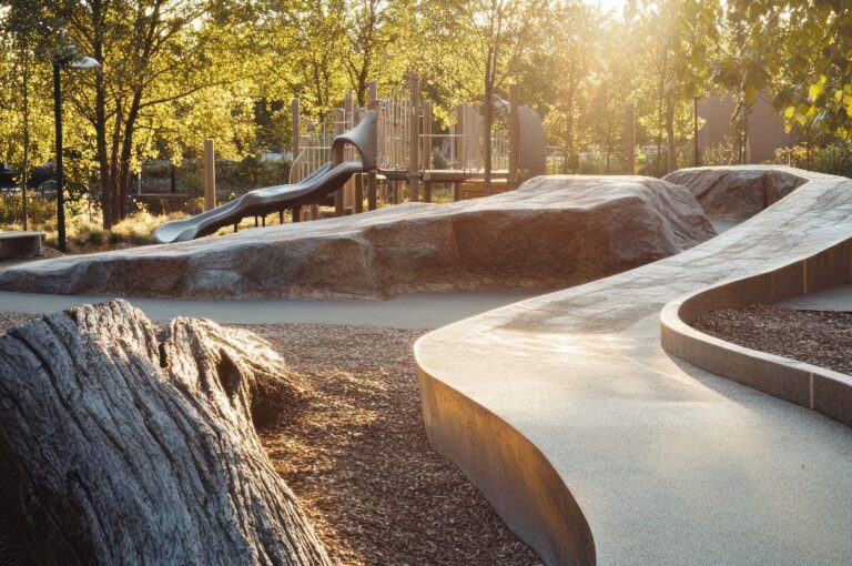Sonnenuntergang Spielplatz